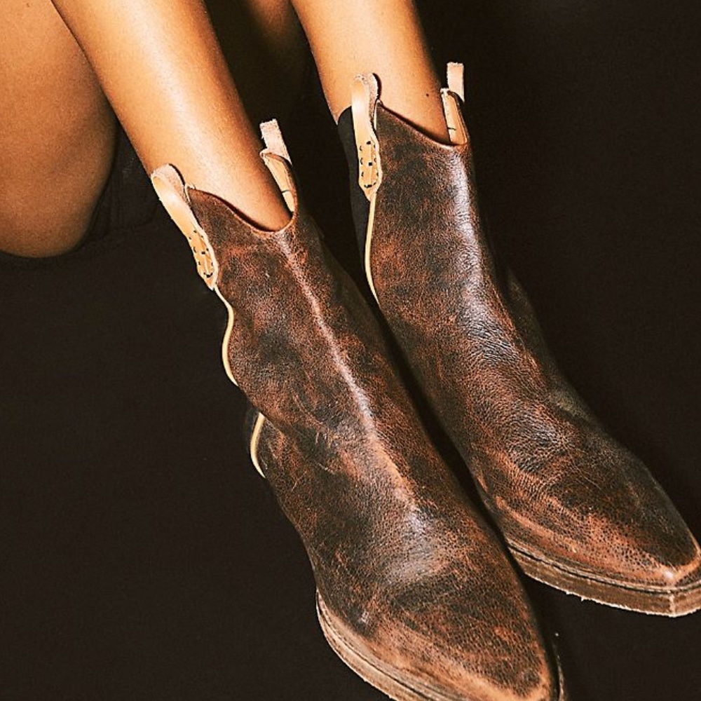 Free People We The Free Wesley Ankle Boots NWT Szie Us 9.5 EU 39.5 Espresso